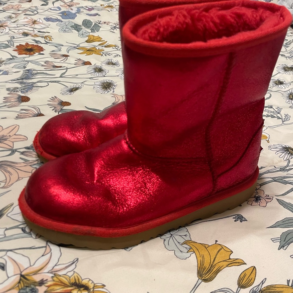 UGG Sparkling Red Boots